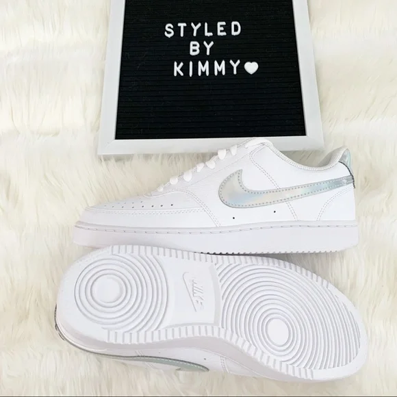 NIKE Court Sneakers White Shoes New Shoe - Picture 7 of 7